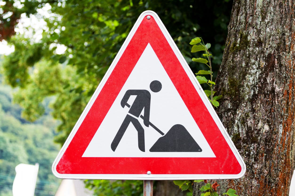 Sperrung wegen Asphaltarbeiten