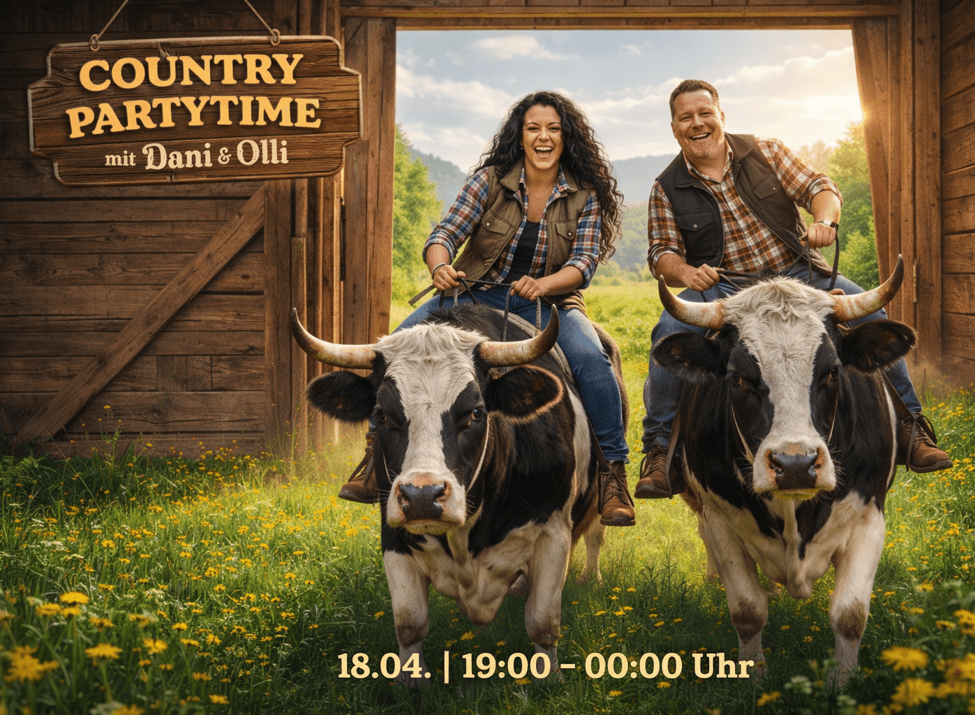 Country-Partytime: Das Studio wird zur Ranch