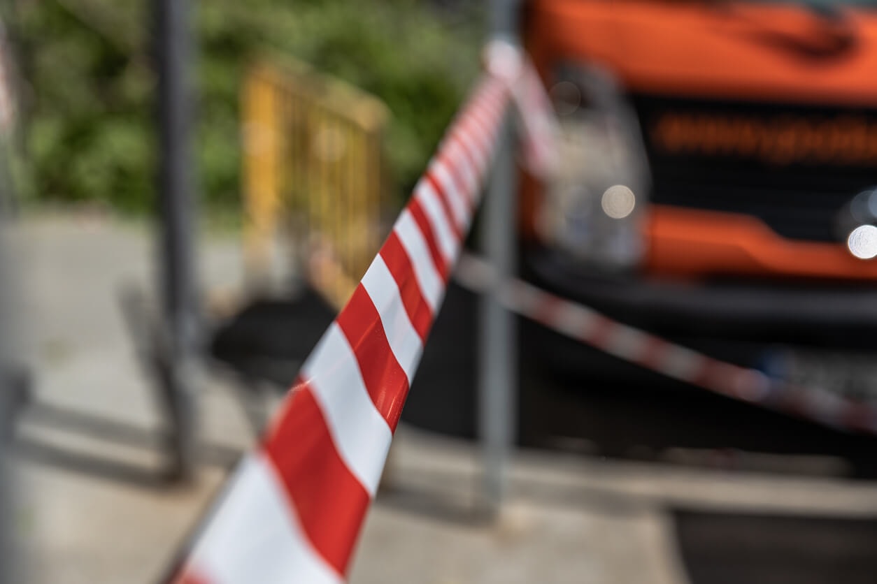 Schwerer Unfall auf Baustelle