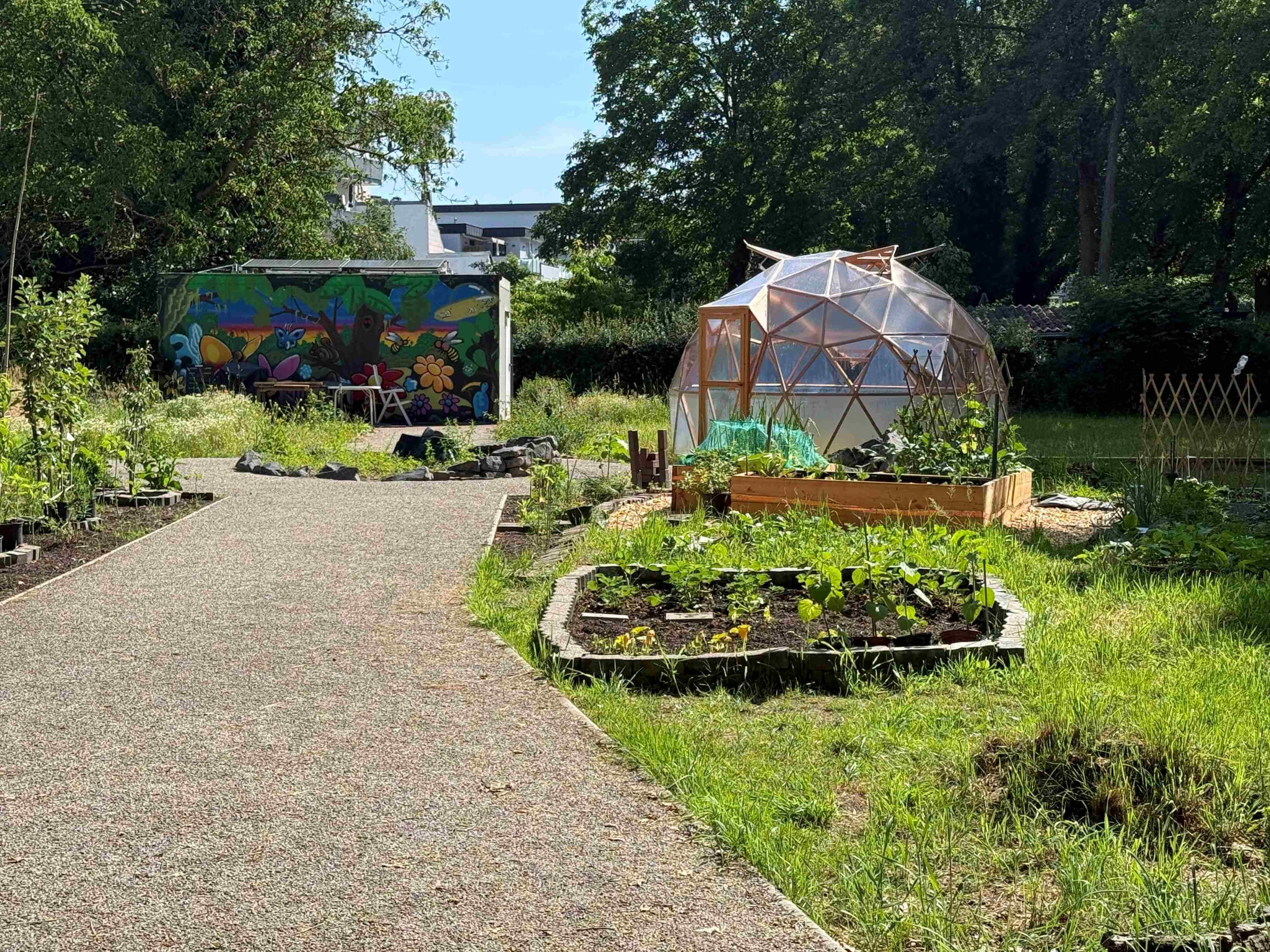 Neues Gewächshaus im „offenen Garten“