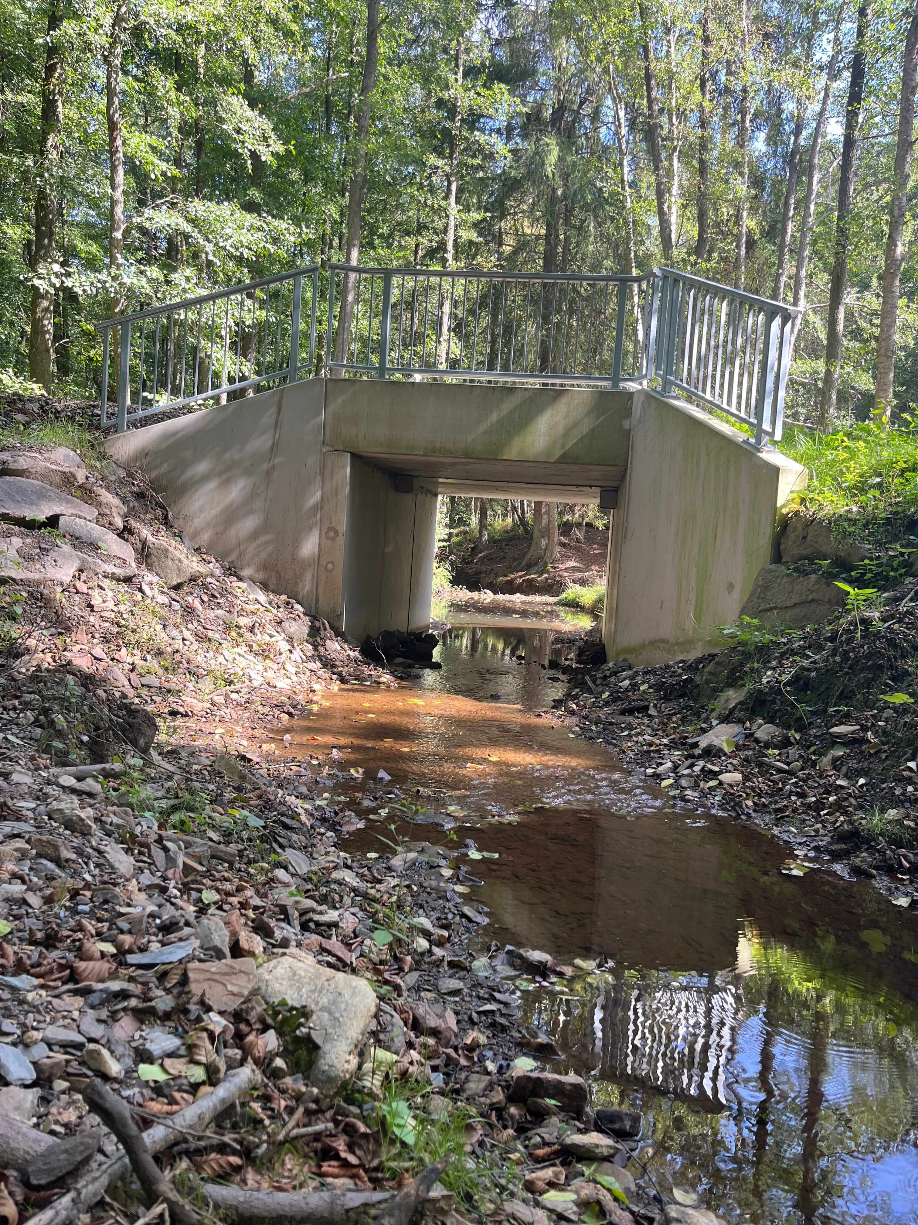 Bachdurchlässe im Hürtgenwald naturnah umgestaltet