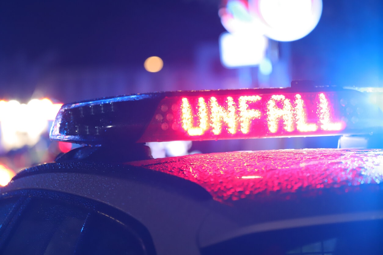 Unfall auf Autobahnzubringer