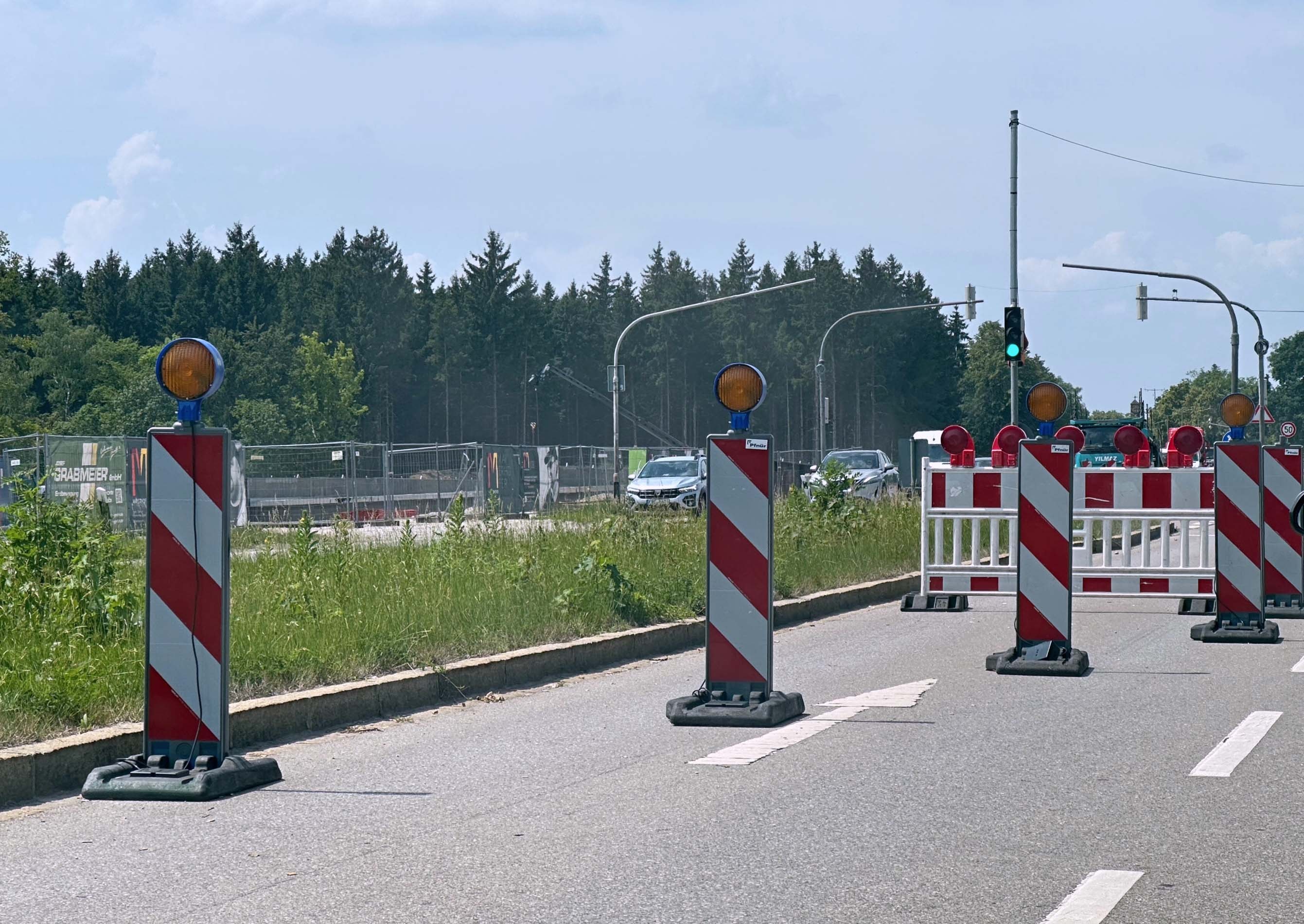 Neue Baustelle auf der A4