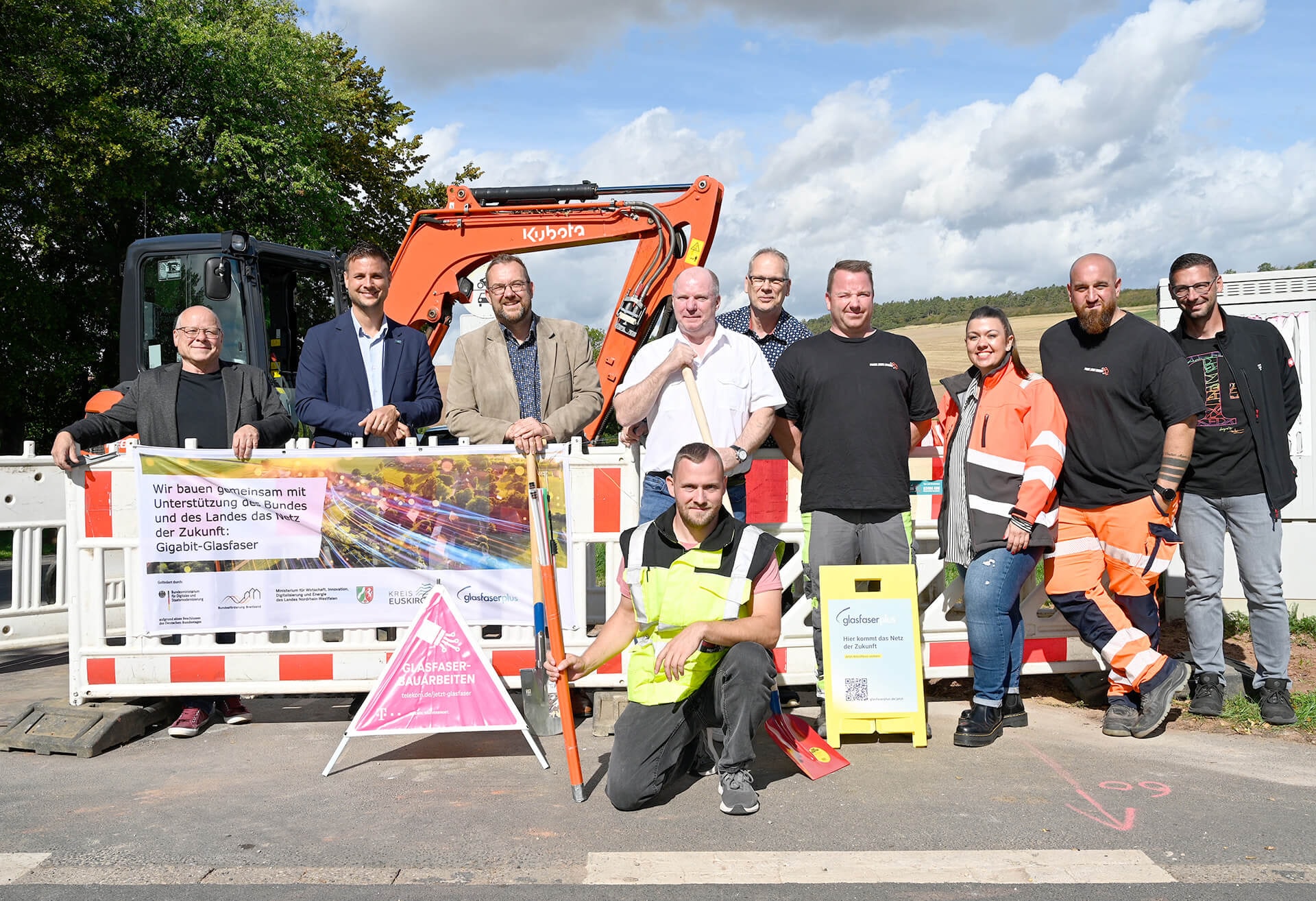 Start des Glasfaserausbaus in Mechernich